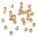 Gepolijste gouden cilindrische kunststof CCB kralen voor DIY sieraden maken - Kleine cilinder / 6x4mm (40 stuks/verpakking) / KC Goud
