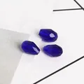 Perles goutte en cristal de verre bleu roi facetté pour création bijoux DIY - Bleu