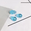 Perles goutte en verre facetté bleu ciel pour bijoux DIY et artisanat en cristal - Bleu lac