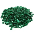 6mm green round metallic sequins with center hole for DIY clothing and jewelry making - 6mm 20g/Pack / Dark Green