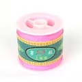 Fil à tresser rose vif sur bobine pour la fabrication de bijoux DIY et bracelets - 0.8mm 100 Yards / 1# Rouge Pêche