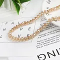 8mm faceted champagne crystal glass beads for DIY jewelry making and beaded crafts - 8mm 1 Strand/Pack (Approx. 65 Pcs) / Gold Champagne AB