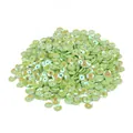 Bulk mint green 6mm round sequins with center hole for DIY clothing and jewelry crafts - 6mm 20g/Pack / Green