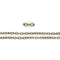 DIY jewelry making O-chain in antique bronze finish for necklaces and earrings - Medium Round Link / Antique Bronze