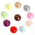 Flatback ABS sunflower pearls for DIY jewelry making in ten assorted vibrant colors - 12mm (50 Pieces/Pack) / Random Mixed Colors
