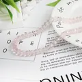 Pink faceted 8mm crystal glass beads strand for DIY jewelry making and craft supplies - 8mm 1 Strand/Pack (Approx. 65 Pcs) / Light Pink