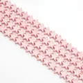 Pink star-shaped synthetic turquoise beads with natural texture for DIY jewelry making - Star Style / 12x11mm (1 String/Pack, Approx 36 Pcs) / Pink