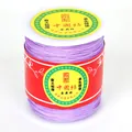 Fil de nylon tressé violet clair pour fabrication bijoux sur bobine plastique - 1mm 300 Yards / 1# Violet Clair