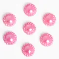 Pink sunflower style ABS pearl flatback beads for handmade DIY jewelry bracelets - 12mm (50 Pieces/Pack) / Deep Pink
