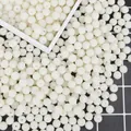 Perles ABS beige texturées avec trous pour la création de bijoux et accessoires DIY - Texture de Myrique / Diamètre 10mm (100 Pièces/Pack) / Poche zippée