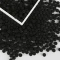 Perles de baies noires en ABS texturé avec trous pour la création de bijoux DIY - Texture de Myrique / Diamètre 10mm (100 Pièces/Pack) / Noir