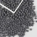 Perles baies gris foncé texturées pour la création d'accessoires cheveux DIY - Texture de Myrique / Diamètre 10mm (100 Pièces/Pack) / Gris clair