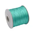 Spool of 0.5mm turquoise waxed cord for DIY necklace and bracelet jewelry making - 10m (0.5mm) / Peacock Green