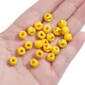 Perle in acrilico giallo brillante 8x6mm per la creazione di gioielli fai da te e bracciali - 8x6mm (5 Pezzi/Confezione) / Giallo