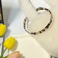 Cerchietto sottile vintage francese tartarugato con denti antiscivolo per donna - Tartarugato chiaro