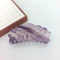Grote 14cm acetaat haarklem in paars marmeren ontwerp voor dik haar en elegant kapsel - Groot / Paars Gestreept