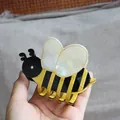 Simpatica molletta per capelli a forma di ape con strisce gialle e ali iridescenti - Forma di Ape / Diaspro Bumblebee