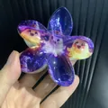 Pinza per capelli a fiore viola stellato con simpatico motivo fantasma di Halloween - Stile Fiore Fantasma Stellato Viola