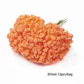Pistil de fleur en mousse orange pour accessoires cheveux DIY, 85mm, 12 pièces par sac - Étamine Granulaire / 85 mm (12 pièces/paquet)