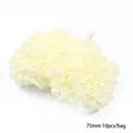 75mm cremefarbene künstliche Doppel-Blütenstempel für DIY Kopfschmuck 10 Stück pro Beutel - 75mm Mattierte Blütenstempel