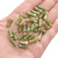 Natural light green aventurine stone beads in bamboo shape for DIY jewelry making - 5x12mm (5 Pcs/Pack) / Spring Day