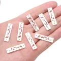 Colgante floral de acetato hueco en blanco perlado para creación de joyas DIY - Estilo Llama / Blanco