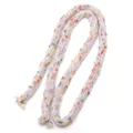 Bunte hohle Polyesterschnur mit Punkten für DIY Handwerk und dekorative Webprojekte - Ca. 12mm Durchmesser 1 Yard/Packung / Beige