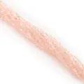 Faceted 3mm bicone crystal glass beads in light pink for DIY jewelry making - 4mm 1 Strand/Pack (Approx. 80-85 Beads) / Water Pink