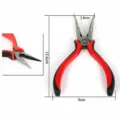DIY jewelry making tool: 12.6cm long-nose pliers with serrated jaws and non-slip handles - Chain Nose Pliers