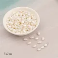5x7mm Barockperlen in Off-White für DIY-Schmuckherstellung und Bastelarbeiten - Kleine Exquisite Form