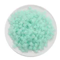 Mint green acrylic star beads with matte finish for DIY jewelry and hair accessories - 30g/Pack (Approx. 83 Pcs, 11x11.5mm) / Frosted Cyan Star