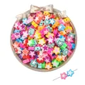 Colorful star-shaped polymer clay beads for DIY jewelry making in various candy colors - Painted Pentagram (10mm) / 30Pcs Pack