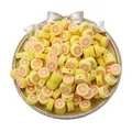 DIY handmade lemon and orange fruit polymer clay beads for jewelry making bracelets - 30Pcs Pack / Light Yellow Orange Style