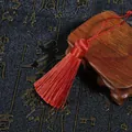 Vintage red silk tassel pendant with hanging loop for DIY crafts and fan decorations - Tassel Part Approx 5.5cm, 1pc/Pack / Red