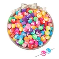 Colorful yin yang polymer clay beads for handmade DIY bracelets and jewelry making - 30Pcs Pack / Taiji Yin Yang (10mm)