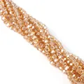 Sparkling 4mm champagne gold faceted glass crystal beads for DIY jewelry making - 4mm / Gold Champagne