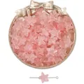 Perles en verre étoile de mer rose translucide texturées pour bijoux artisanaux - 10 Pièces/Paquet (15x14mm, Trou 1mm) / Rose