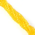 Perle in cristallo di vetro giallo brillante sfaccettato 4mm per gioielli fai da te - 4mm / Giallo Limone