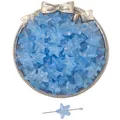 Perles étoile de mer bleu clair translucides 15x14mm pour création bijoux et colliers - 10 Pièces/Paquet (15x14mm, Trou 1mm) / Bleu Ciel