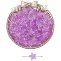 Perles étoile de mer violettes givrées avec trous droits pour bijoux artisanaux DIY - 10 Pièces/Paquet (15x14mm, Trou 1mm) / Violet