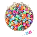 Colorful bunny shaped polymer clay beads for DIY jewelry and handmade bracelets - 30Pcs Pack / Cartoon Bunny (9x9mm)