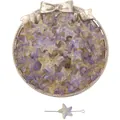 Perles en verre en forme d'étoile de mer violet et jaune pour bijoux DIY - 10 Pièces/Paquet (15x14mm, Trou 1mm) / Jaune & Violet