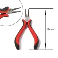 Alicates de punta redonda manuales de 13cm con mangos ergonómicos rojo y negro para DIY - Alicates de punta redonda / Rojo