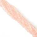 Perline di cristallo di vetro sfaccettato da 4mm color pesca per gioielli fai da te - 4mm / Rosa Acqua