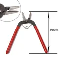 Manual 16cm hole punch plier with red dipped handles for leather and paper crafts - Punch Pliers / Red