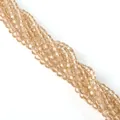 Fili di perle di vetro di cristallo sfaccettato oro champagne 4mm per gioielli fai da te - 4mm / Champagne
