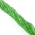 Perline di vetro cristallo sfaccettato verde brillante 4mm per creazione di gioielli - 4mm / Verde Erba