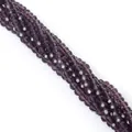 Perline di vetro sfaccettato viola 4mm per gioielli fai da te e braccialetti - 4mm / Violetto