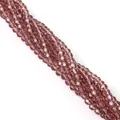 Perle di cristallo di vetro sfaccettato da 4mm color malva per creazione gioielli DIY - 4mm / Viola Medio