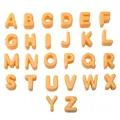 Set of 26 bright orange acrylic alphabet beads for DIY jewelry and phone chain making - Uppercase Letter J / 2 Pcs/Set / Dark Yellow